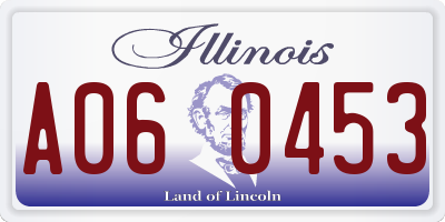 IL license plate A060453