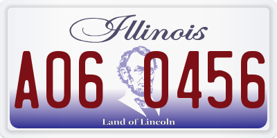 IL license plate A060456
