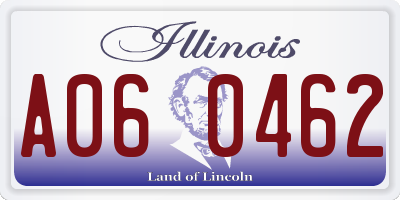 IL license plate A060462