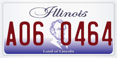 IL license plate A060464