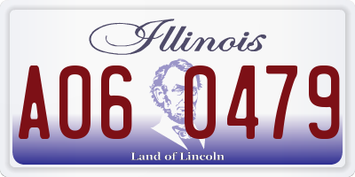 IL license plate A060479