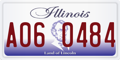 IL license plate A060484