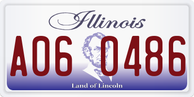 IL license plate A060486