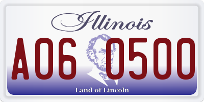 IL license plate A060500