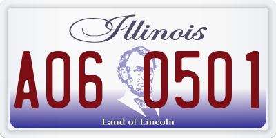 IL license plate A060501