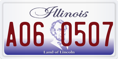 IL license plate A060507