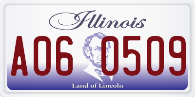 IL license plate A060509