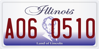 IL license plate A060510