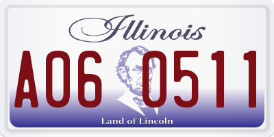 IL license plate A060511