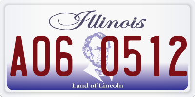 IL license plate A060512