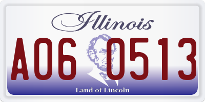IL license plate A060513