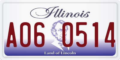 IL license plate A060514
