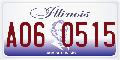 IL license plate A060515