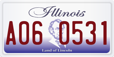 IL license plate A060531