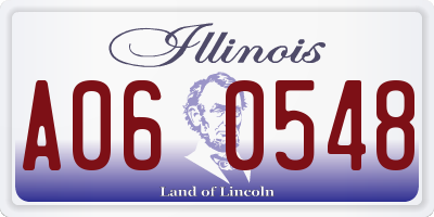 IL license plate A060548