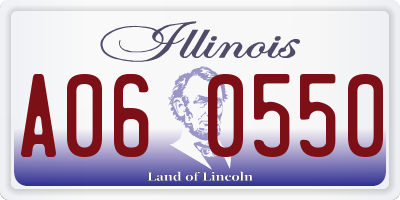 IL license plate A060550