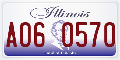 IL license plate A060570
