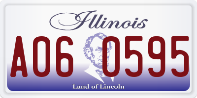 IL license plate A060595
