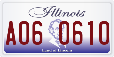 IL license plate A060610
