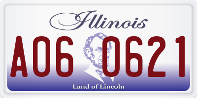 IL license plate A060621