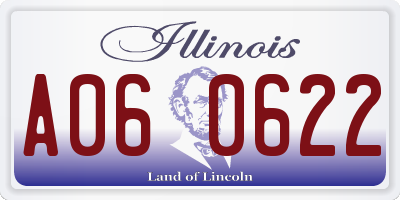 IL license plate A060622