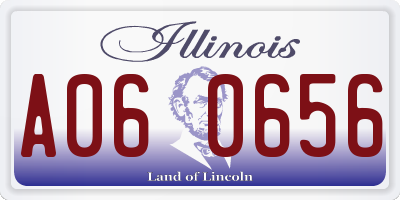 IL license plate A060656