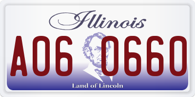 IL license plate A060660