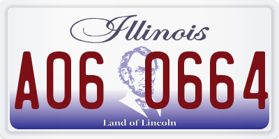 IL license plate A060664