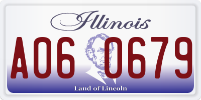 IL license plate A060679