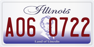 IL license plate A060722