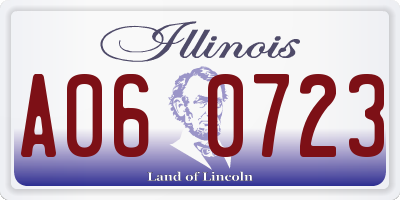 IL license plate A060723