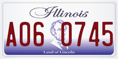 IL license plate A060745