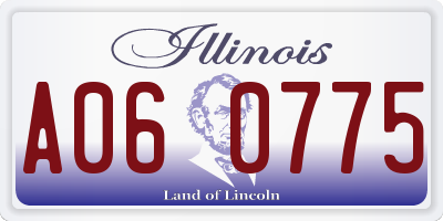 IL license plate A060775