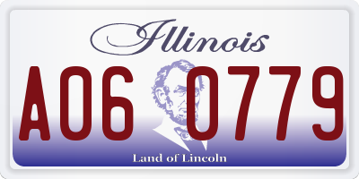 IL license plate A060779