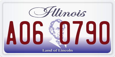 IL license plate A060790