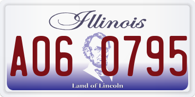 IL license plate A060795