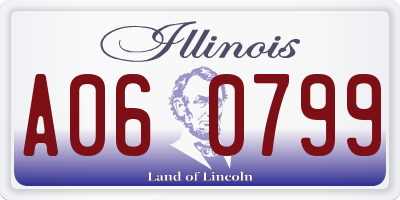 IL license plate A060799