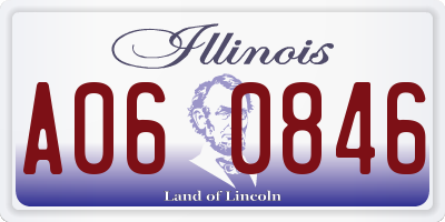 IL license plate A060846