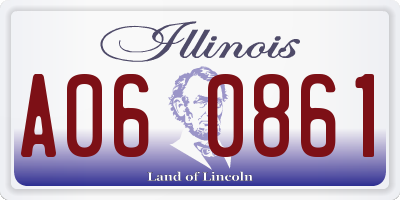IL license plate A060861