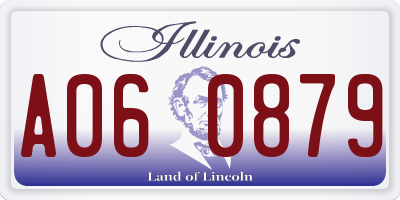 IL license plate A060879