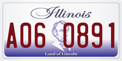 IL license plate A060891