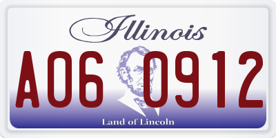 IL license plate A060912