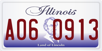 IL license plate A060913
