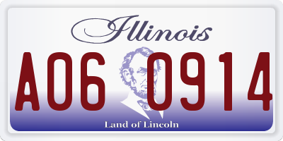 IL license plate A060914