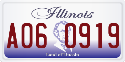 IL license plate A060919