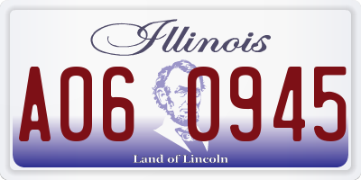 IL license plate A060945