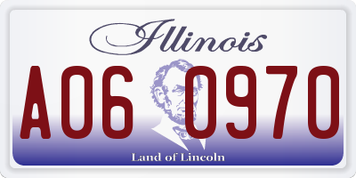 IL license plate A060970