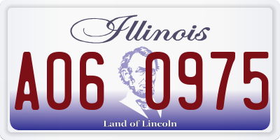 IL license plate A060975
