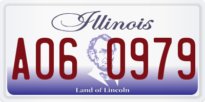 IL license plate A060979