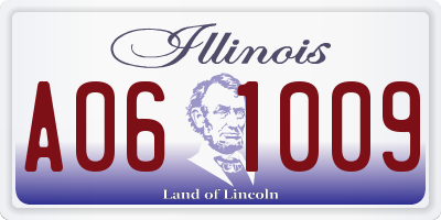 IL license plate A061009